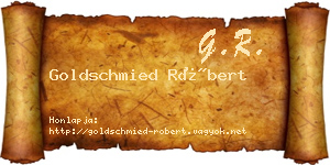 Goldschmied Róbert névjegykártya